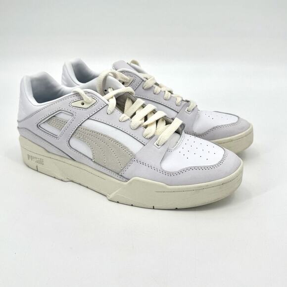 Puma Men's Trainers Slipstream INVDR Lux White Marshmallow Size 11.5 Skate Sneak - Picture 1 of 10